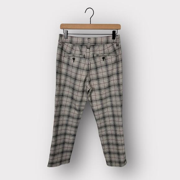 American Eagle Super Hi-Rise Plaid Skinny Trouser Size 4 Regular - Picture 3 of 10